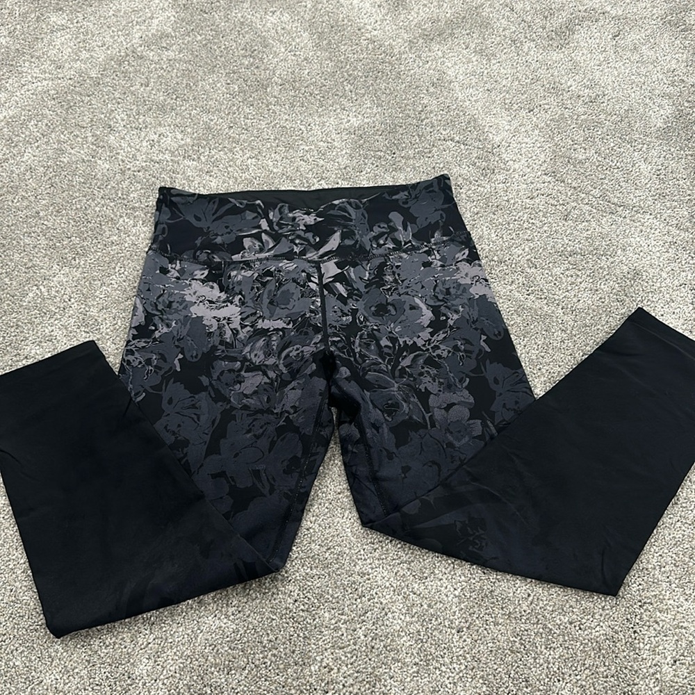 Calvin Klein Performance Black Floral Print Leggings